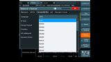 Drop-down menu list on the R&S®FSV, showing emulated HP analyzers Drop-down menu list on the R&S®FSV, showing emulated HP analyzers
