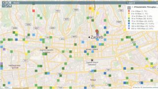Example of data throughput classification map using R&S SmartAnalytics