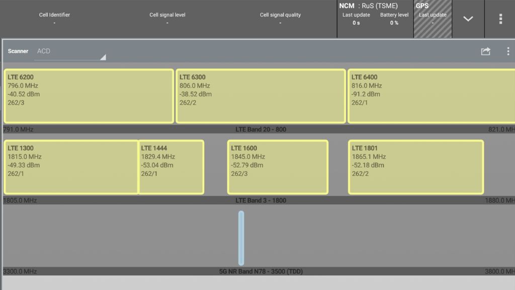 5G-site-testing-troubleshooting-automated-channel-detection-ACD-showing-bands-3-20-and-n78