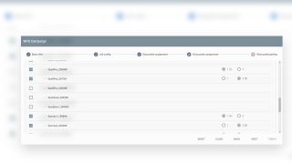 Network Performance Score: Configurator for step-by-step campaign setup