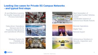Leading Use Cases for Private 5G Campus Networks