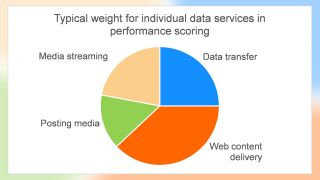 Figure 4: Typical weight for individual data services in performance scoring