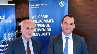 Giovanni Zoccali ELT Group, and Alexander Philipp, Rohde & Schwarz Vertriebs-GmbH. (Image: Rohde & Schwarz) Giovanni Zoccali ELT Group, and Alexander Philipp, Rohde & Schwarz Vertriebs-GmbH. (Image: Rohde & Schwarz)
