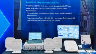 Joint demonstration of high‑throughput 5G femtocell testing with the PVT360A. (Image: Rohde & Schwarz)