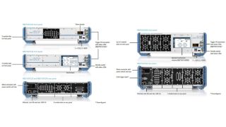 R&S®OSP220、R&S®OSP230 和 R&S®OSP320 开关和控制单元的前后视图 R&S®OSP220、R&S®OSP230 和 R&S®OSP320 开关和控制单元的前后视图