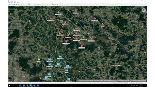 使用 R&S®Presentation Suite 显示当前态势图。