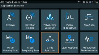应用菜单中突出显示门限频谱功能