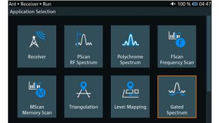 门限频谱功能可以通过应用菜单激活