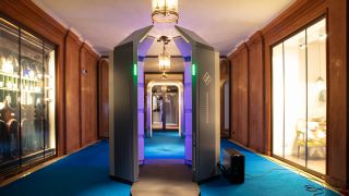 The QPS Walk2000 at one of the entrances of the Bayerischer Hof hotel. (Image: Rohde & Schwarz) The QPS Walk2000 at one of the entrances of the Bayerischer Hof hotel. (Image: Rohde & Schwarz)
