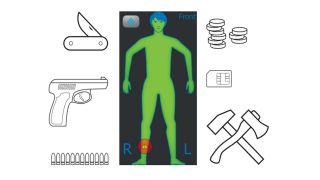 Safe, high resolution frequency security screening
