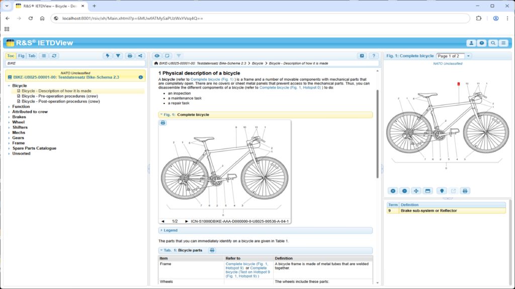 R&S®IETDView - View of data modules