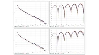 使用 R&S®ZNA67 和 FormFactor Summit200 探针系统测量多个 40 ps 传输线标准件。 使用 R&S®ZNA67 和 FormFactor Summit200 探针系统测量多个 40 ps 传输线标准件。