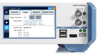 R&S®OSP 单元,前面板显示触发界面。 R&S®OSP 单元,前面板显示触发界面。
