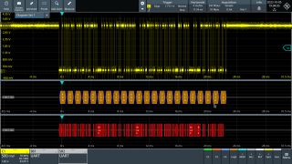 在示波器上进行调试