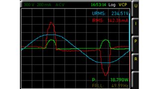 同时显示一段时间内的电压、电流和功率