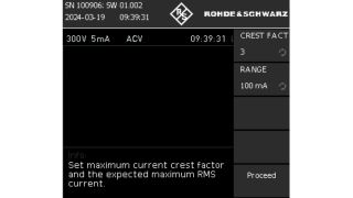 设置峰值因子和最大电流