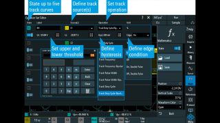 跟踪功能的操作菜单