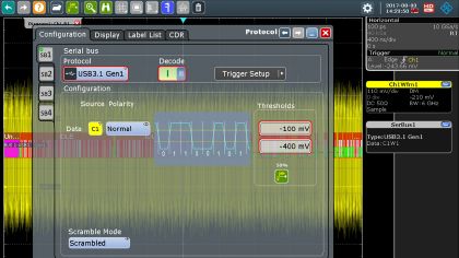 Serial bus protocol test Serial bus protocol test