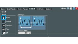 为边沿触发添加一个略长于受影响雷达脉冲的触发抑制。