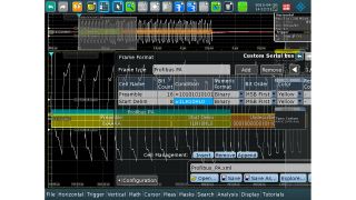 图 3：协议帧对话框，包含部分定义的 Profibus PA 帧（前置码、帧首定界符）。帧对话框中尚未描述报文的其余部分。