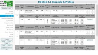 r&s®clgd 图形用户界面——多个 docsis 3.1 通道