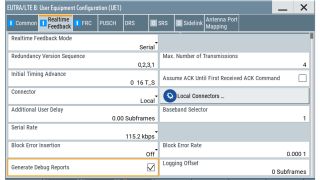 实时 HARQ 反馈对话框。