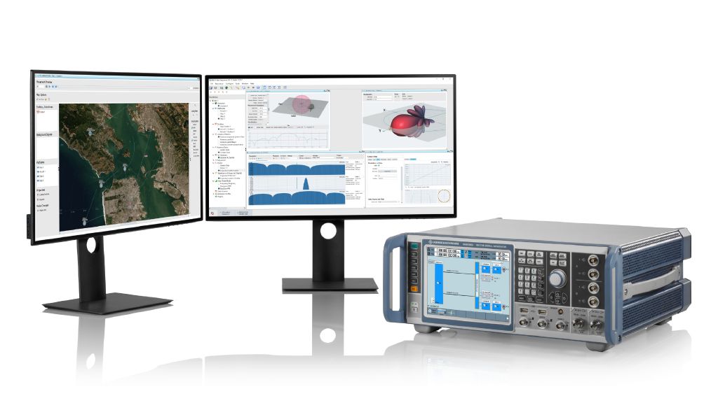 图 1：生成复杂的雷达场景。使用 R&S®Pulse Sequencer 雷达模拟软件和 R&S®SMW200A 矢量信号发生器