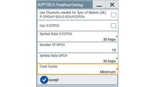 预定义设置对话框