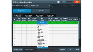 用于手动资源单元分配和用户特定索引的菜单