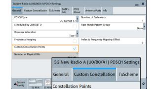 用户定义的 PDSCH 星座点 用户定义的 PDSCH 星座点