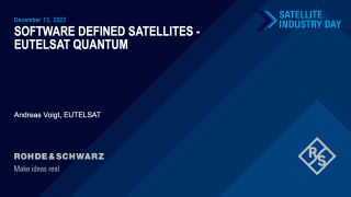 Software Defined Satellites - EUTELSAT
