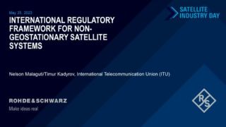 International regulatory framework for non-geostationary satellite systems