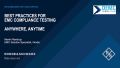 Best practices for EMC compliance testing anywhere, anytime
