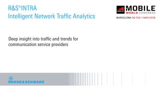 Intelligent traffic analytics for communication service providers presented at GSMA MWC 2018
