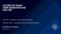 Automotive Radar, Chirp Generation and Analysis