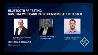 Bluetooth RF Testing with R&S®CMW Wideband Radio Communication Tester
