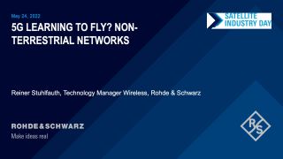 5G learning to fly? Non-terrestrial networks