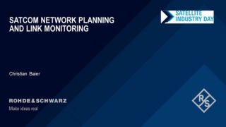 Satcom network planning and link monitoring
