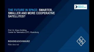 “未来的太空：卫星将更智能、更小型、协作性更强？”视频标题画面