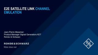 “端到端卫星链路信道模拟”视频标题画面