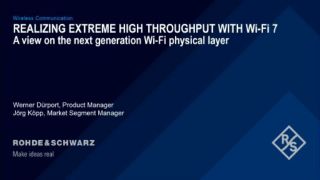 通过wi-fi 7实现极高吞吐量——洞察下一代wi-fi物理层