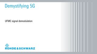 UFMC signal demodulation