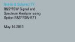 Measurements on differential amplifiers using option R&S®FSW-B71