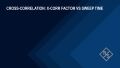 How the cross-correlation factor affects sweep time on the FSWX