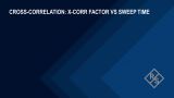 How the X-Corr factor affects sweep time on the FSWX