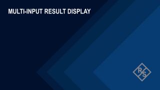 How to view and configure multi-input results on the FSWX