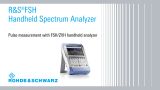 Precise pulse measurements using the R&S®FSH/ZVH handheld spectrum analyzer