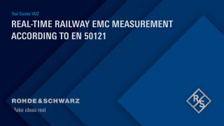 Railway rolling stock EMI test