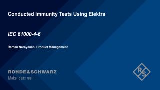 Conducted immunity tests based on EN61000-4-6