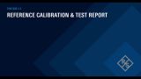 Reference Calibration Test Report 